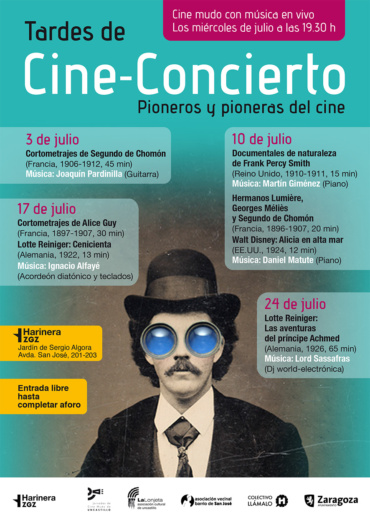 Las «Tardes de Cine Concierto» 2019 en Harinera ZGZ