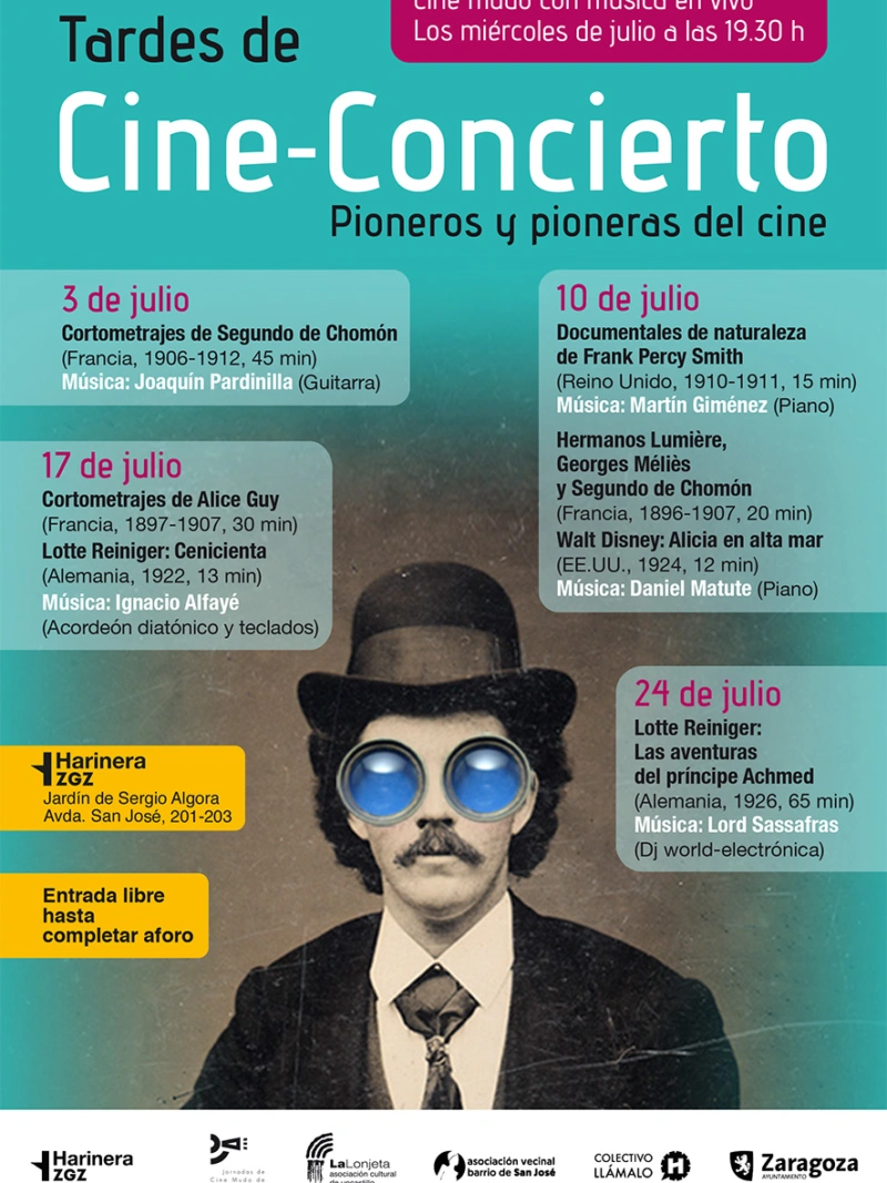 Las «Tardes de Cine Concierto» 2019 en Harinera ZGZ