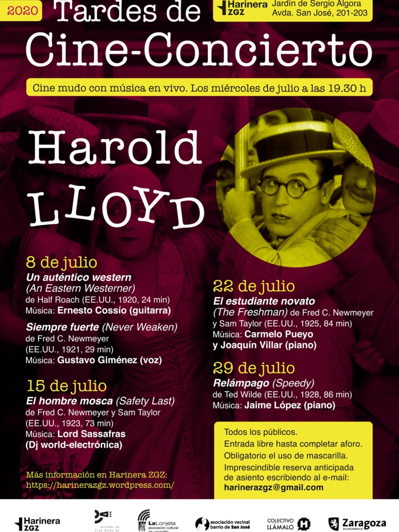 Las «Tardes de Cine Concierto» 2020 en Harinera ZGZ