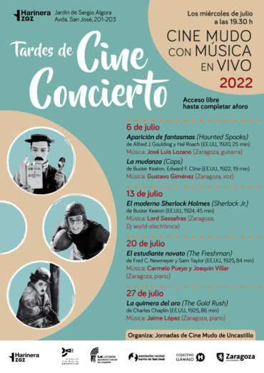 Las «Tardes de Cine Concierto» 2022 en Harinera ZGZ
